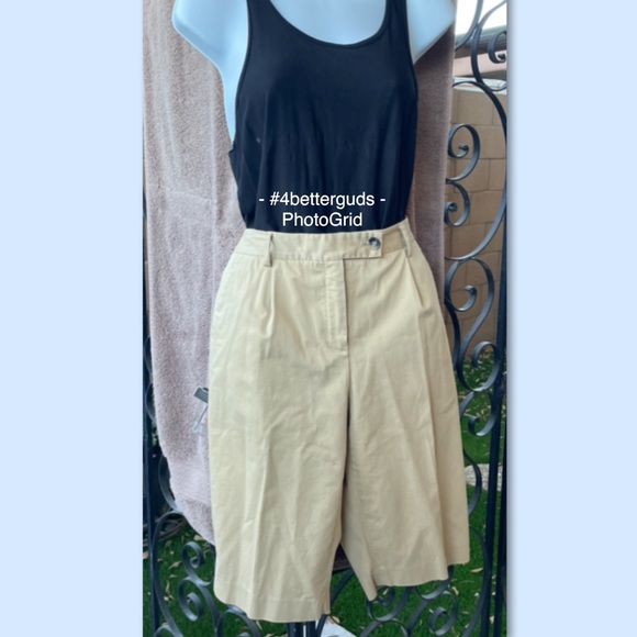 Theory Bermuda Cotton Chino Shorts Women Size 10 - Picture 14 of 14